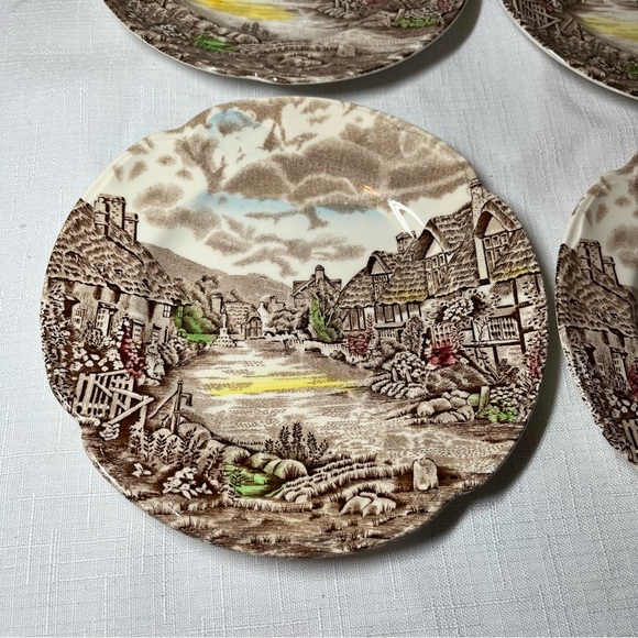 Johnson Brothers Olde English Countryside Scenic plates. dessert or side plates. - Picture 2 of 3